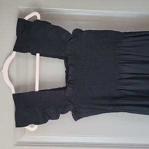 Black Swiss Dot Elli Nao Dress Sz L